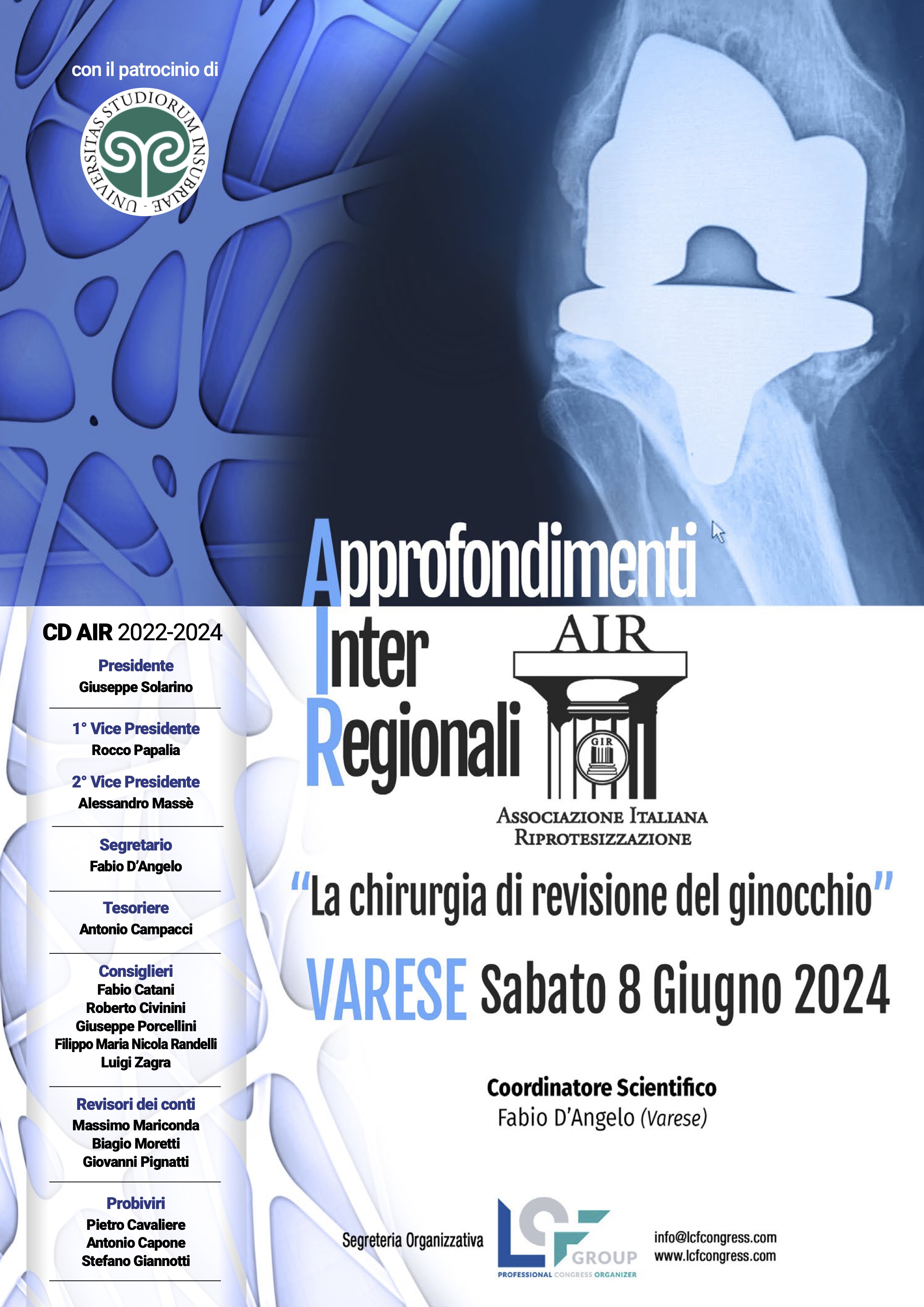 Approfondimenti Inter Regionali A.I.R. Varese
La chirurgia di revisione del ginocchio